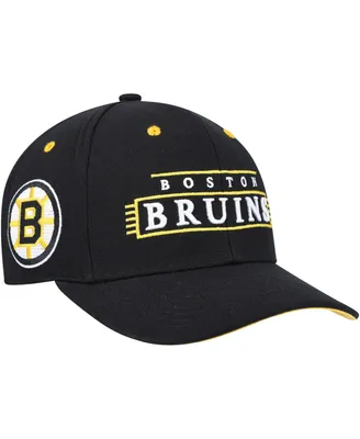 Men's Mitchell & Ness Black Boston Bruins Lofi Pro Snapback Hat