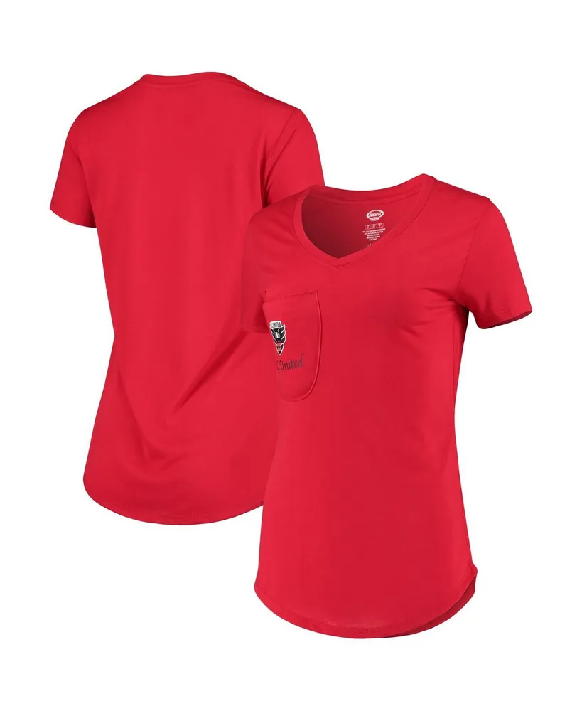 red athletic shirt women's