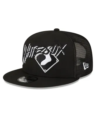 Men's New Era Black Chicago White Sox Street Trucker 9FIFTY Snapback Hat