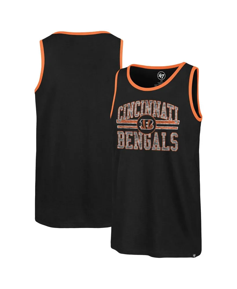 Men's '47 Brand Black Cincinnati Bengals Winger Franklin Tank Top