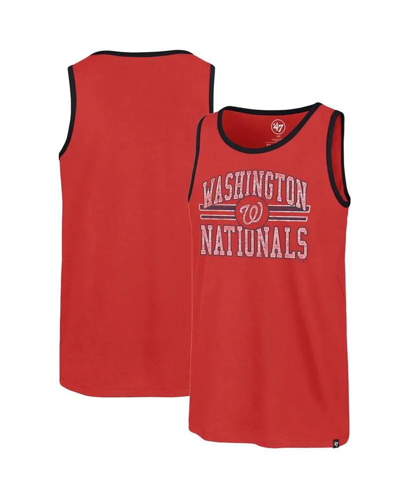 Men's '47 Brand Red Washington Nationals Winger Franklin Tank Top