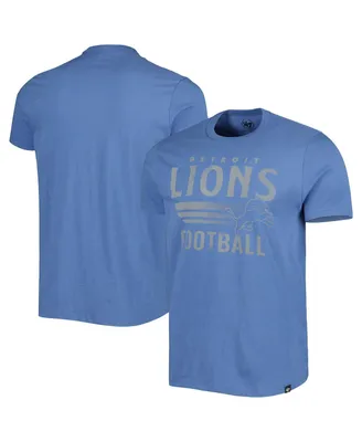 Men's '47 Brand Blue Detroit Lions Wordmark Rider Franklin T-shirt