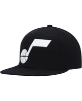 Men's Mitchell & Ness Black Utah Jazz Ground 2.0 Snapback Hat