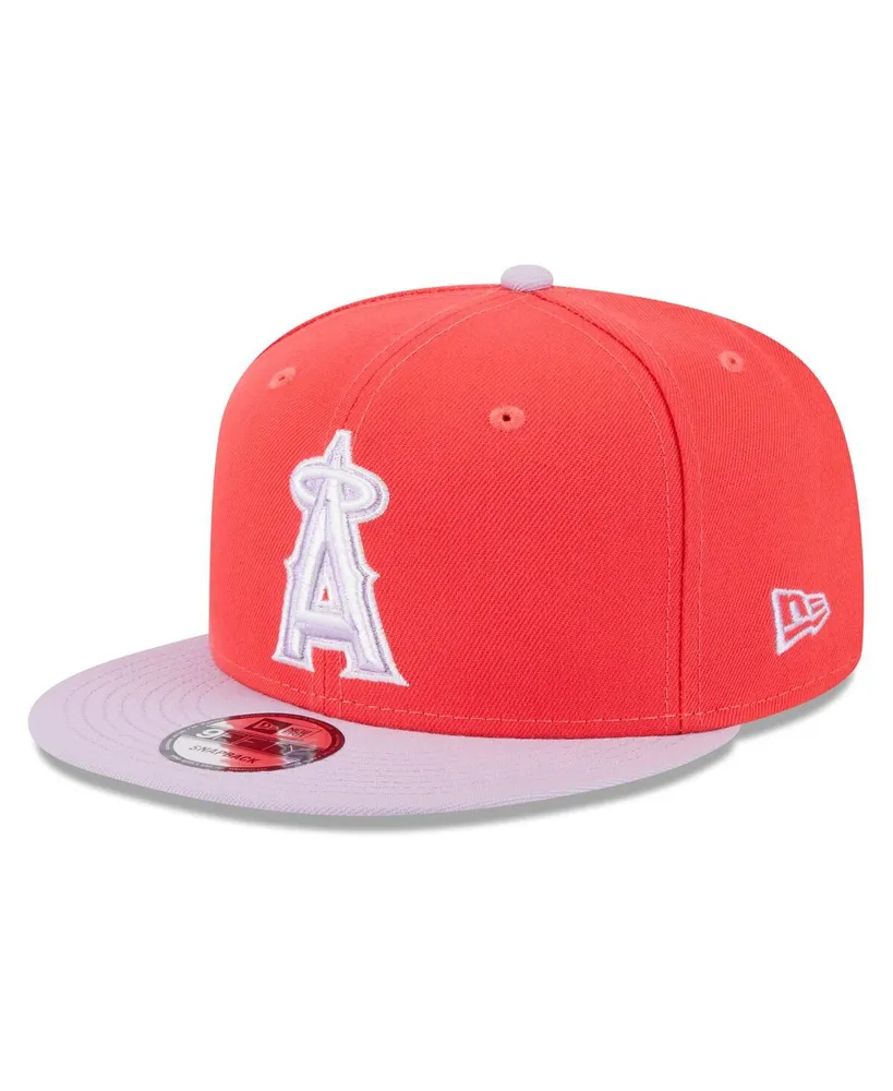 Men's New Era Red and Purple Los Angeles Angels Spring Basic Two-Tone 9FIFTY Snapback Hat