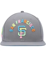 Men's Pro Standard Gray San Francisco Giants Washed Neon Snapback Hat