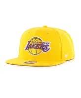Men's '47 Brand Gold Los Angeles Lakers Sure Shot Captain Snapback Hat