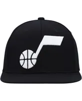 Men's Mitchell & Ness Black Utah Jazz Ground 2.0 Snapback Hat