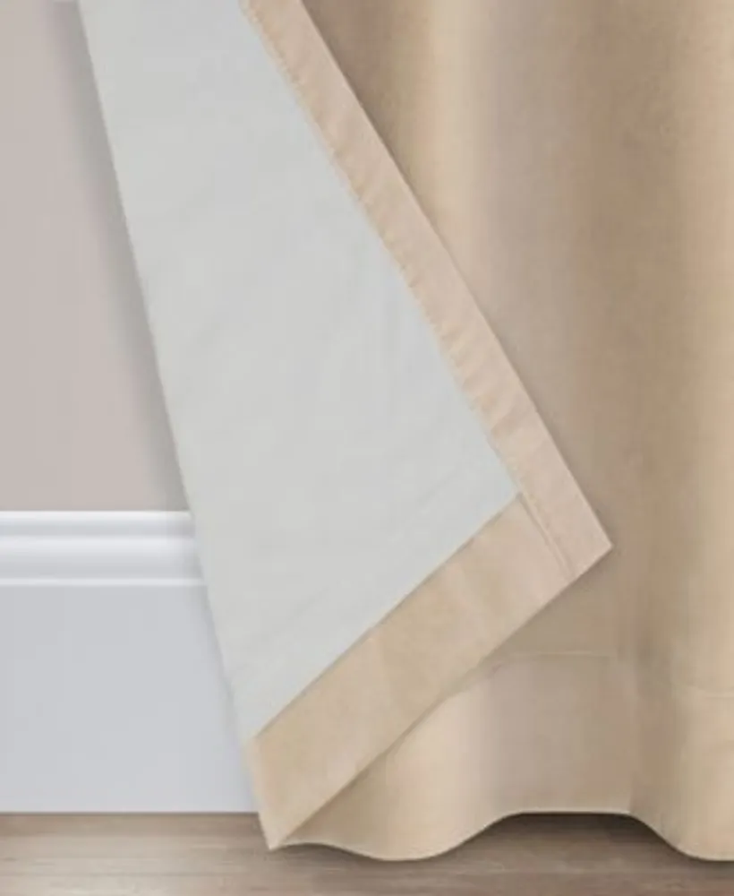 Eclipse Luxury Cotton Velvet 100 Blackout Grommet1 Pc. Curtain Panel Collection