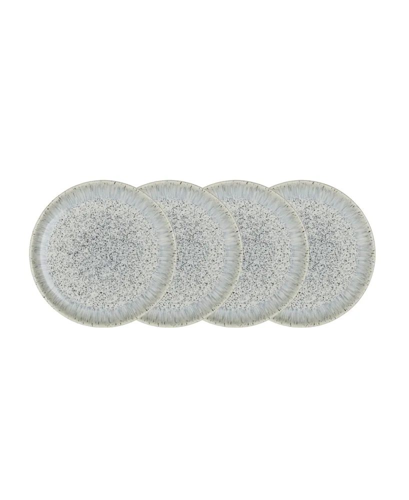 Denby Halo Speckle Set of 4 Medium Plates