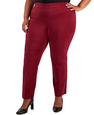 Jm Collection Plus High-Rise Pull-On Pants, Created for Macy's