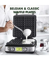 GreenPan Elite 4-Square Nonstick Belgian & Regular Waffle Maker