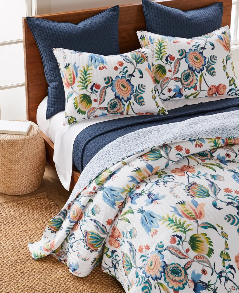 Levtex Eleni Vine Floral Reversible -Pc. Quilt Set