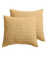 Levtex Mills Waffle 2-Pc. Sham Set, European