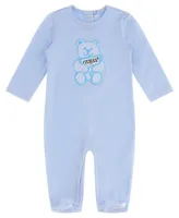 Guess Baby Boys or Girls Footed One Piece with Embroidered Logo
