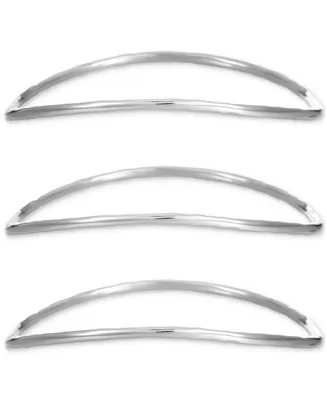 Style & Co Silver-Tone 3-Pc. Set Twist Bangle Bracelets, Created for Macy's