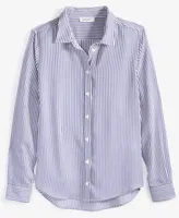 On 34th Women's Button-Front Crepe Shirt