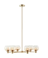 Ink+Ivy Blaire 6-Light Ombre Globe Chandelier - Antique