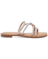 Wild Pair Gabryell Embellished Slip-On Flat Sandals, Created for Macy's