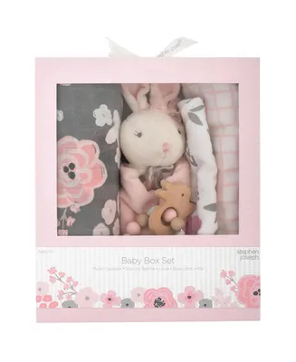 Stephen Joseph Baby Girls Gift Box, 5 Piece Set