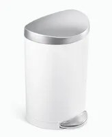 simplehuman Litre Steel Semi-Round Step Can Steel