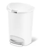 simplehuman 50 Litre Plastic Semi-Round Step Can