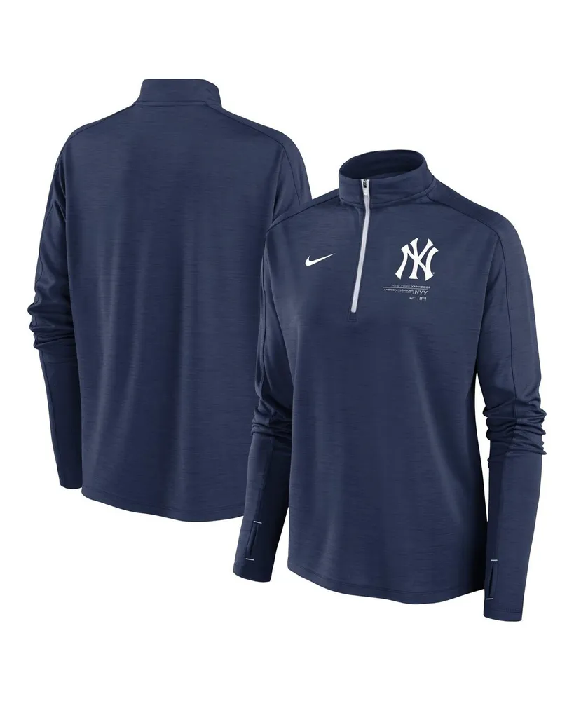 Women's Nike Navy New York Yankees Pacer Quarter-Zip Top