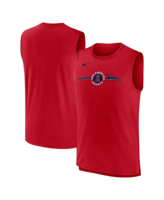 Men's Nike Red Los Angeles Angels City Connect Muscle Tank Top