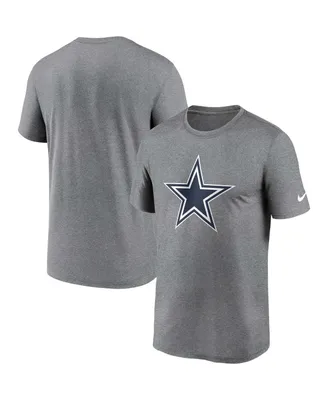 Men's Nike Heather Charcoal Dallas Cowboys Legend Logo Performance T-shirt
