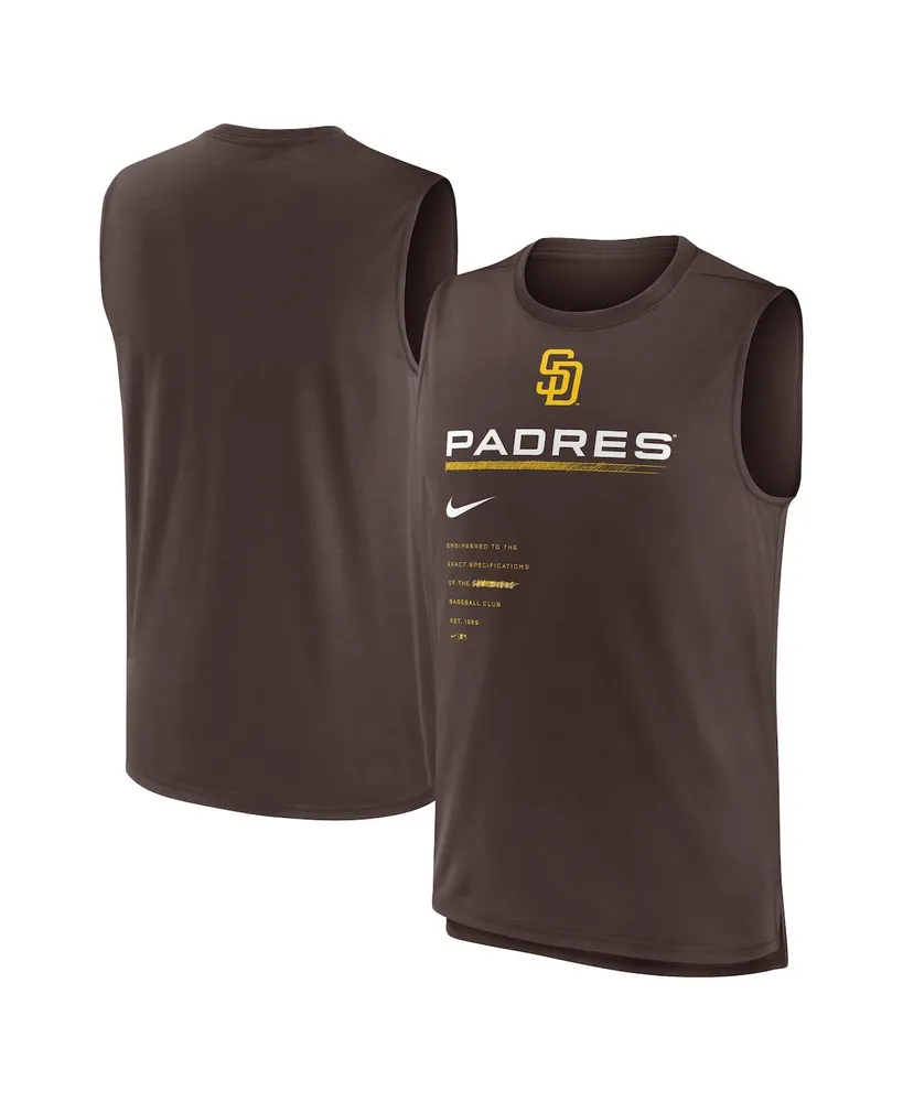 Men's Nike Brown San Diego Padres Exceed Performance Tank Top