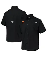 Men's Columbia Black Tennessee Volunteers Pfg Tamiami Omni-Shade Button-Down Shirt