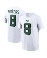 Men's Nike Aaron Rodgers New York Jets Player Name and Number T-shirt