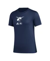 Women's adidas Navy Fc Dallas Aeroready Club Icon T-shirt