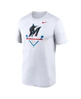 Men's Nike White Miami Marlins Icon Legend Performance T-shirt