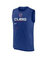 Men's Nike Royal Chicago Cubs Exceed Performance Tank Top