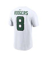 Men's Nike Aaron Rodgers New York Jets Player Name and Number T-shirt