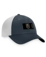 Men's Fanatics Charcoal, White Vegas Golden Knights Authentic Pro Rink Trucker Snapback Hat