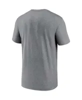 Men's Nike Heather Charcoal Dallas Cowboys Legend Logo Performance T-shirt