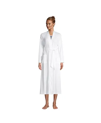 Lands' End Women's Petite Supima Cotton Long Robe