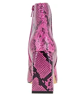 BCBGeneration Women's Briel Block Heel Bootie - Viva Pink Snake