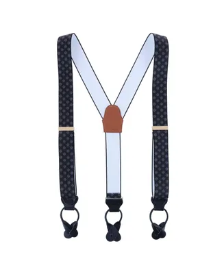 Trafalgar Luxe Diamond Elastic Button End Suspenders