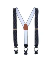 Trafalgar Men's Luxe Diamond Elastic Button End Suspenders