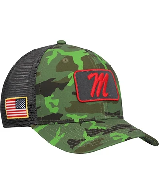 Men's Nike Camo, Black Ole Miss Rebels Classic99 Veterans Day Trucker Snapback Hat