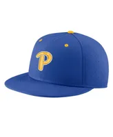 Men's Nike Royal Pitt Panthers Aero True Baseball Performance Fitted Hat