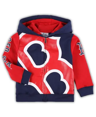 Toddler Boys and Girls Navy Boston Red Sox Poster Board Full-Zip Hoodie
