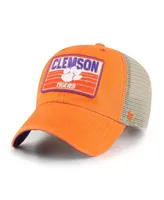 Men's '47 Brand Orange Clemson Tigers Four Stroke Clean Up Trucker Snapback Hat