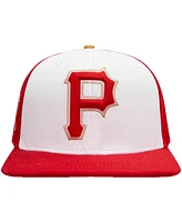 Men's Pro Standard White, Red Pittsburgh Pirates Strawberry Ice Cream Drip Snapback Hat