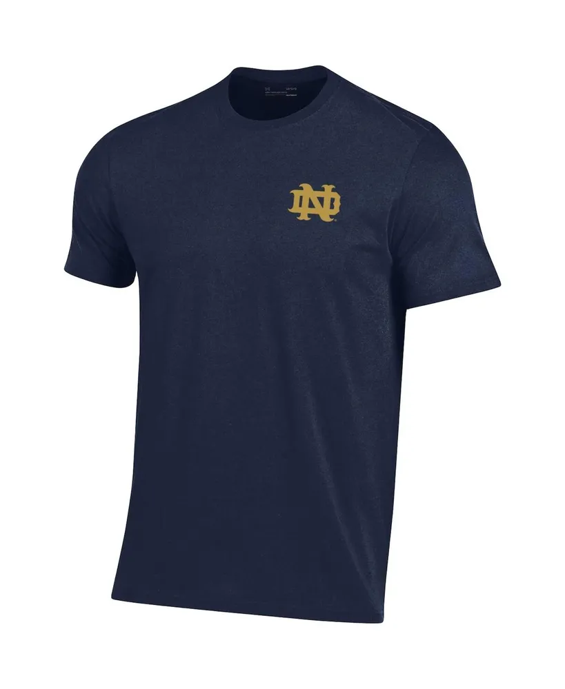 Men's Under Armour Navy Notre Dame Fighting Irish Domer 2-Hit T-shirt