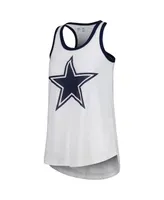 Women's G-iii 4Her by Carl Banks White Dallas Cowboys Tater Tank Top