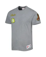 Men's Mitchell & Ness Gray San Jose Earthquakes City T-shirt