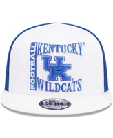 Men's New Era White, Blue Kentucky Wildcats Retro Sport 9FIFTY Snapback Hat